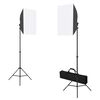 vidaXL Kit per Studio Fotografico con Set Luci, Fondale e Riflettore