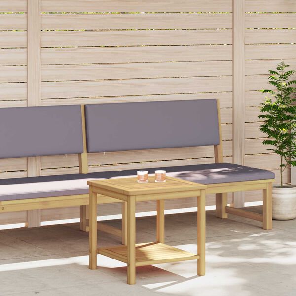 vidaXL Tavolo laterale Olio Naturale 45 x 45 x 45 cm