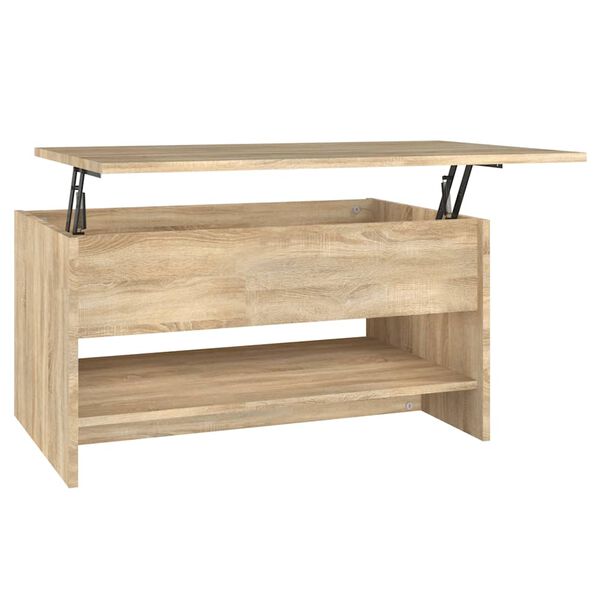 vidaXL Tavolino da Salotto Rovere Sonoma 80x50x40 cm Legno Multistrato