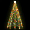 vidaXL Rete di Luce per Albero di Natale 300 LED Multicolori 300 cm