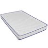 vidaXL Letto con Materasso Memory Foam Tessuto Grigio Chiaro 140x200cm