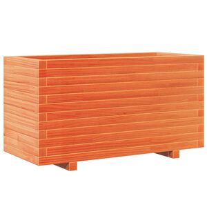 vidaXL Fioriera Giardino Marrone Cera 90x40x49,5cm Legno Massello Pino