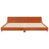 vidaXL Letto senza Materasso Marrone Cera 200x200 cm in Legno di Pino