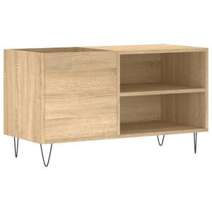vidaXL Mobile Porta Dischi Rovere Sonoma 85x38x48 cm Legno Multistrato