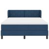 vidaXL Letto box spring con materasso Blu 140 x 190 cm Tessuto