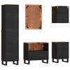 vidaXL Set Mobili da Bagno 5 pz in Legno Massello di Recupero