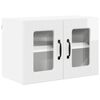 vidaXL Mobile da cucina con porta 2 pcs Bianco Lucido 60 x 31 x 40 cm