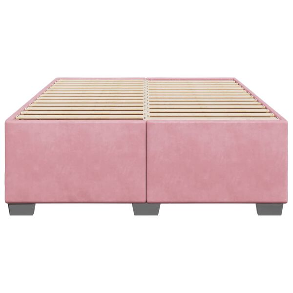 vidaXL Giroletto Rosa 140x190 cm in Velluto