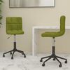 vidaXL Sedie da Pranzo Girevoli 2 pz Verde Chiaro in Velluto