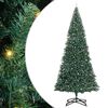 vidaXL Albero di Natale Artificiale Pre-illuminato con Set di Palline