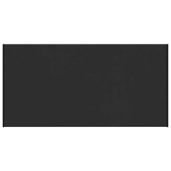 vidaXL Soglia della Finestra Nero con venatura in legno PVC