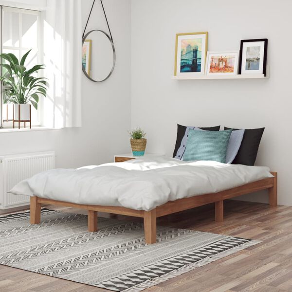 vidaXL Giroletto in Legno Massello di Rovere 120x200 cm