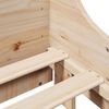 vidaXL Giroletto senza Materasso 140x200 cm in Legno Massello di Pino