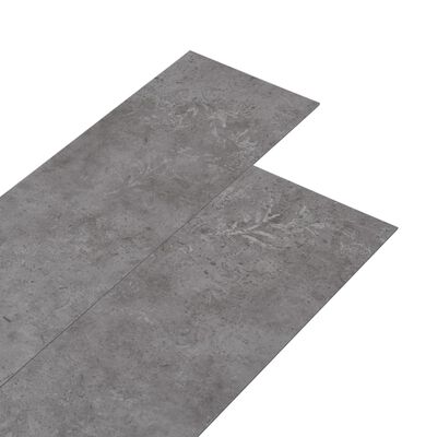 vidaXL Listoni Autoadesivi in PVC 5,21 m² 2 mm Grigio Cemento