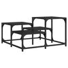 vidaXL Tavolino da Salotto Nero 68x68x40 cm in Legno Multistrato