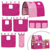 vidaXL Letto a Castello senza Materasso Rosa 80x200 cm Legno di Pino