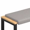 vidaXL Cuscino per panchina Tessuto Sherpa Grigio Chiaro