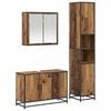 vidaXL Set di mobili per il bagno 3 pz Legno vecchio 90 x 33 x 60 cm