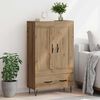 vidaXL Credenza con cassetto Rovere artigianale 69,5 x 31 x 115 cm
