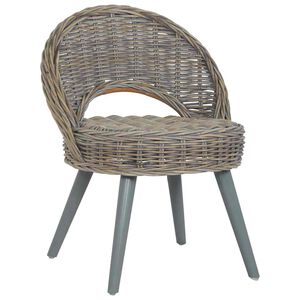 vidaXL Poltrona in Rattan Kubu Grigio
