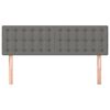 vidaXL Testiera Grigio Scuro 144x5x78/88 cm in Tessuto