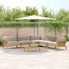 vidaXL Set di divani con cuscino 6 pcs Talpa Legno di Acacia Massello