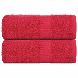 vidaXL Asciugamani FROGN 2 pz Rosso 30x30 cm 360 g/m&sup2;