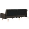 vidaXL Divano Letto a 2 Posti Marrone Scuro in Tessuto