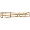 vidaXL Set di divani da esterno 6 pz Bianco Legno di Acacia Massello