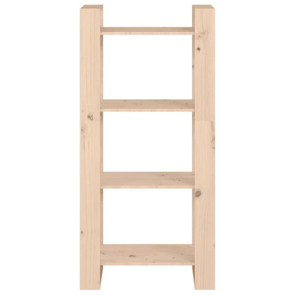 vidaXL Libreria/Divisorio 60x35x125 cm in Legno Massello di Pino