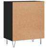 vidaXL Credenza Nera 57x35x70 cm in Legno Multistrato