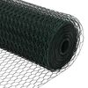 vidaXL Palo della recinzione Verde 50 x 0,5 m (maglia 13 mm)