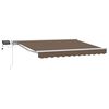 vidaXL Cornice per Tenda Manuale con LED Tortora 5 x 3 m
