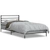 vidaXL Giroletto Grigio Sonoma 75x190cm in Legno Multistrato e Metallo