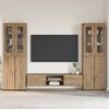 vidaXL Set mobile TV FLORIN Rovere artigianale Legno multistrato