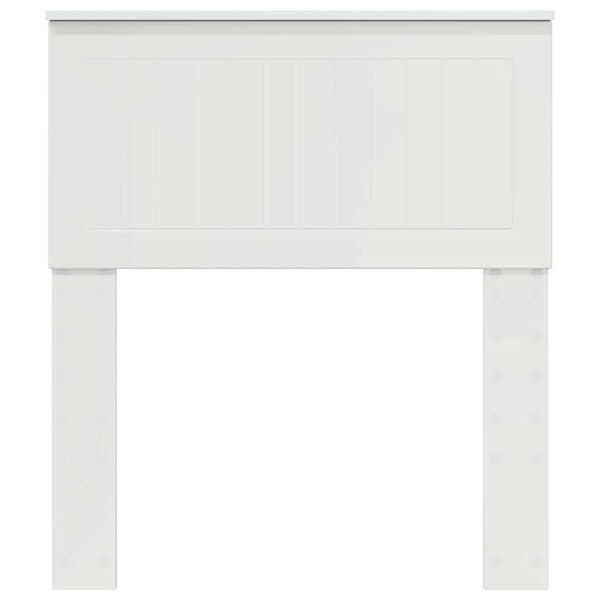 vidaXL Testiera con testiera Bianco Lucido 75 cm Legno multistrato