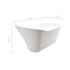 vidaXL Vasca da Bagno Indipendente con Rubinetto 210 L 90 cm Nera