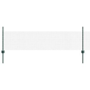 vidaXL Recinzione in rete saldata con pali 100 x 0,5 m Verde Rete