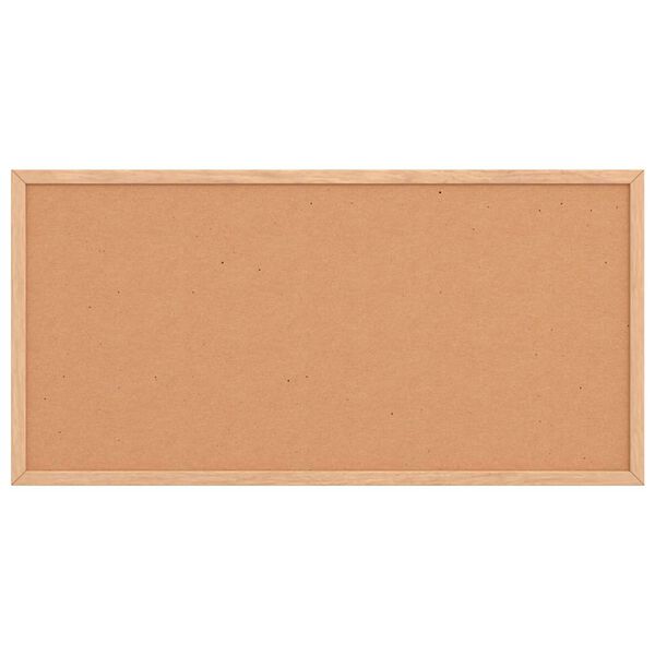 vidaXL Bacheca in sughero con cornice in legno di pino massiccio 60x30 cm