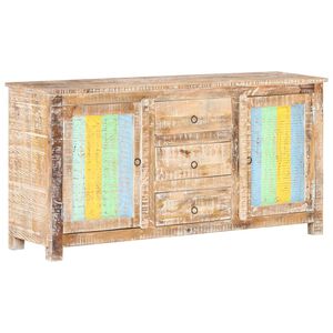 vidaXL Credenza 151x40x75 cm in Legno Grezzo di Acacia