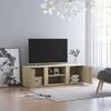 vidaXL Mobile Porta TV Rovere Sonoma 120x34x37 cm in Legno Multistrato