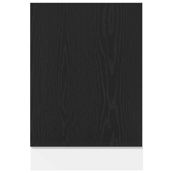 vidaXL Pannello Lavastoviglie “Lyon” Rovere Nero 45x1,5x67 cm