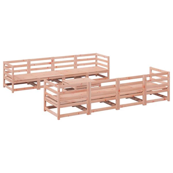 vidaXL Set Divani da Giardino 9 pz in Legno Massello Abete Douglas