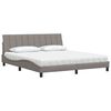 vidaXL Letto con Materasso Hanko Tortora 180x200 cm in Tessuto