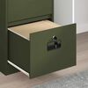 vidaXL Armadio per File con cassetto Verde oliva 45,5 x 42 x 106,5 cm