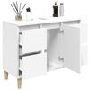 vidaXL Mobile Lavabo Bianco 80x33x60 cm in Legno Multistrato