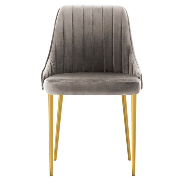 vidaXL Sedie da Pranzo 2 pz Grigio Chiaro in Velluto