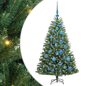vidaXL Albero di Natale Artificiale con Rami Pieghevoli Verde 120 cm