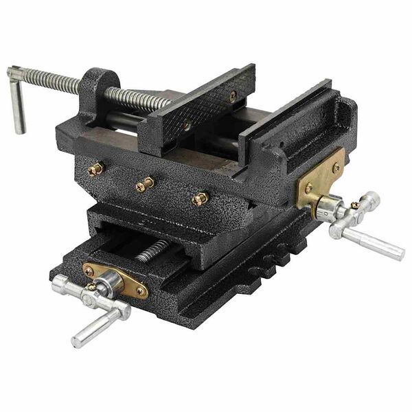 vidaXL Morsa Manuale Slitta Trasversale per Trapano a Colonna 150 mm