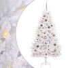 vidaXL Albero di Natale artificiale 180 cm PVC e Acciaio Bianco